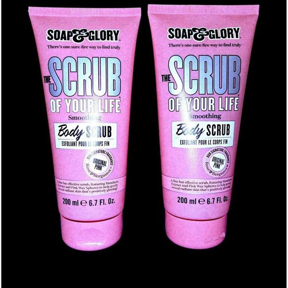 Soap And Glory set of two "Scrub of Your Life" Body Scrubs, 6.7 FL OZ Each, NWT - Picture 1 of 2